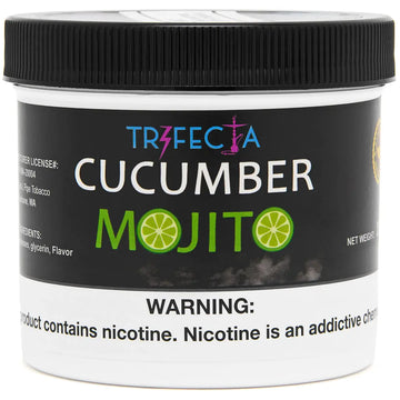 Trifecta Cucumber Mojito hookah tobacco pouch, cucumber mint blend