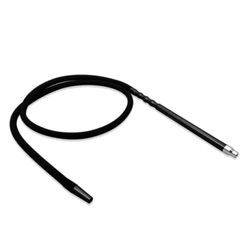 Black Vapor Hookahs Atomic silicone hookah hose with metal handle