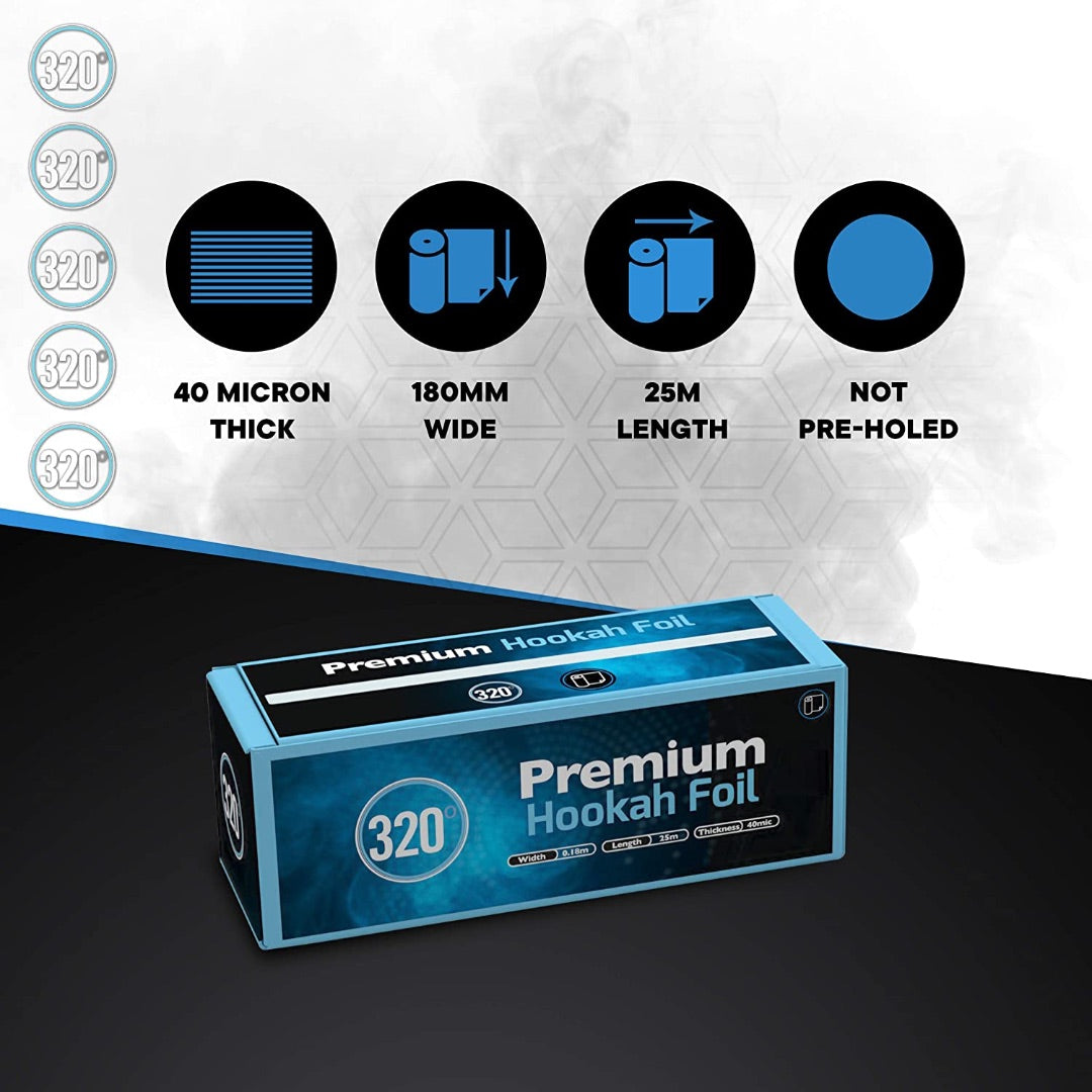 320 Hookah Premium Foil Roll (25m x 180mm
