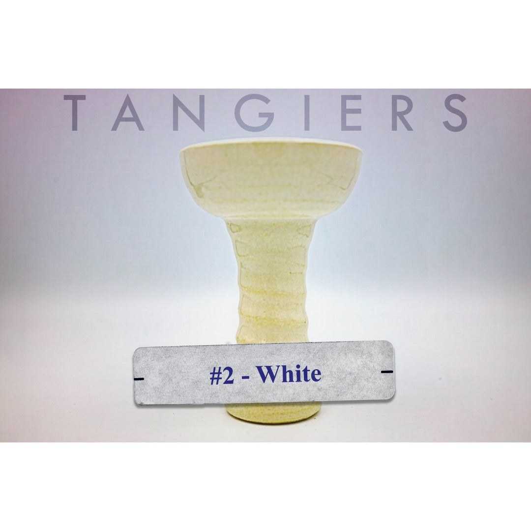 Tangiers Medium Phunnel Bowl (#2) White | Hookah Vault