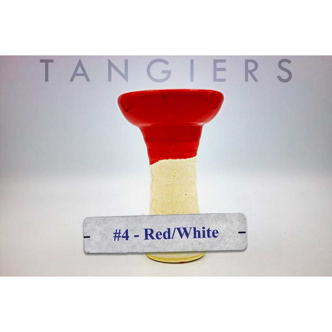 Tangiers Small Phunnel Bowl (#4) Red/White | Hookah Vault