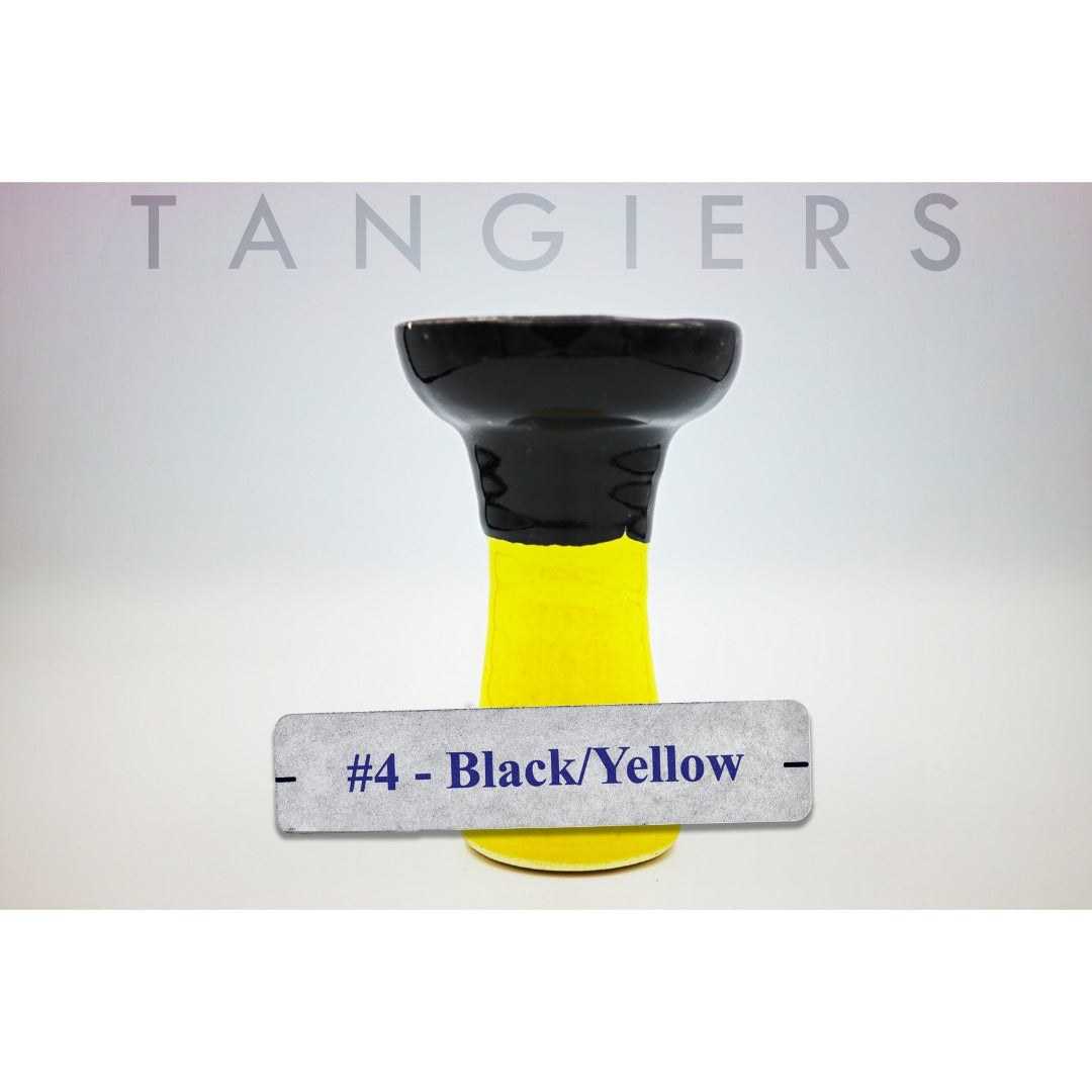 Tangiers Small Phunnel Bowl (#4) Black/Yellow | Hookah Vault