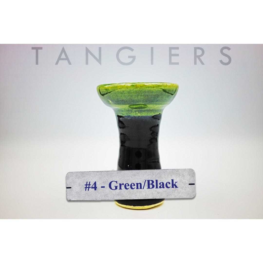 Tangiers Small Phunnel Bowl (#4) Green/Black | Hookah Vault