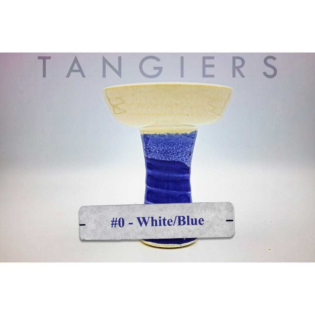 Tangiers XL Lounge Phunnel Bowl (#0) White Blue | Hookah Vault