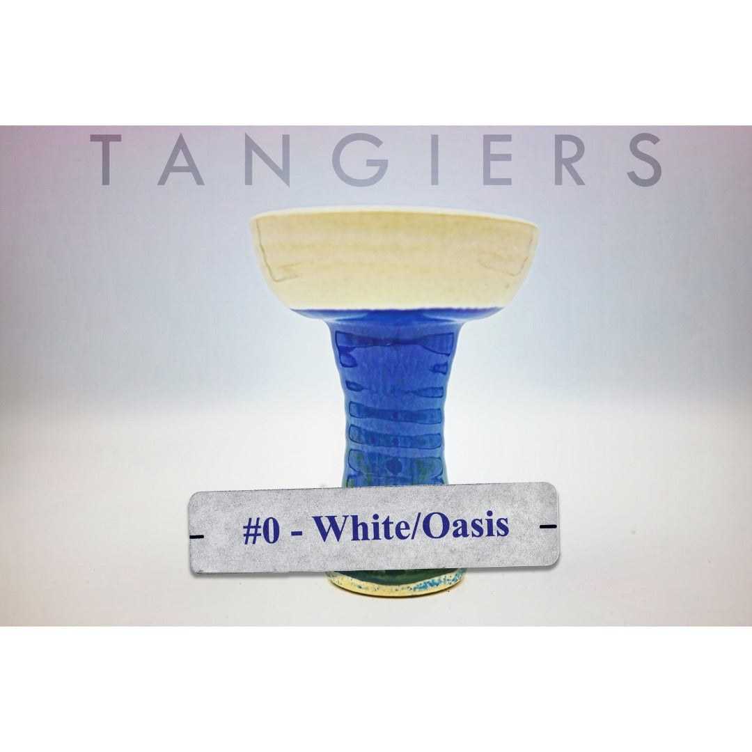 Tangiers XL Lounge Phunnel Bowl (#0) White/Oasis | Hookah Vault