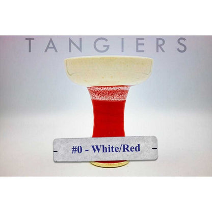 Tangiers XL Lounge Phunnel Bowl (#0) White/Red | Hookah Vault